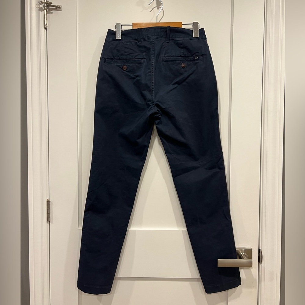 Abercrombie & Fitch Navy Super Skinny Stretch Pants - Picture 8 of 11